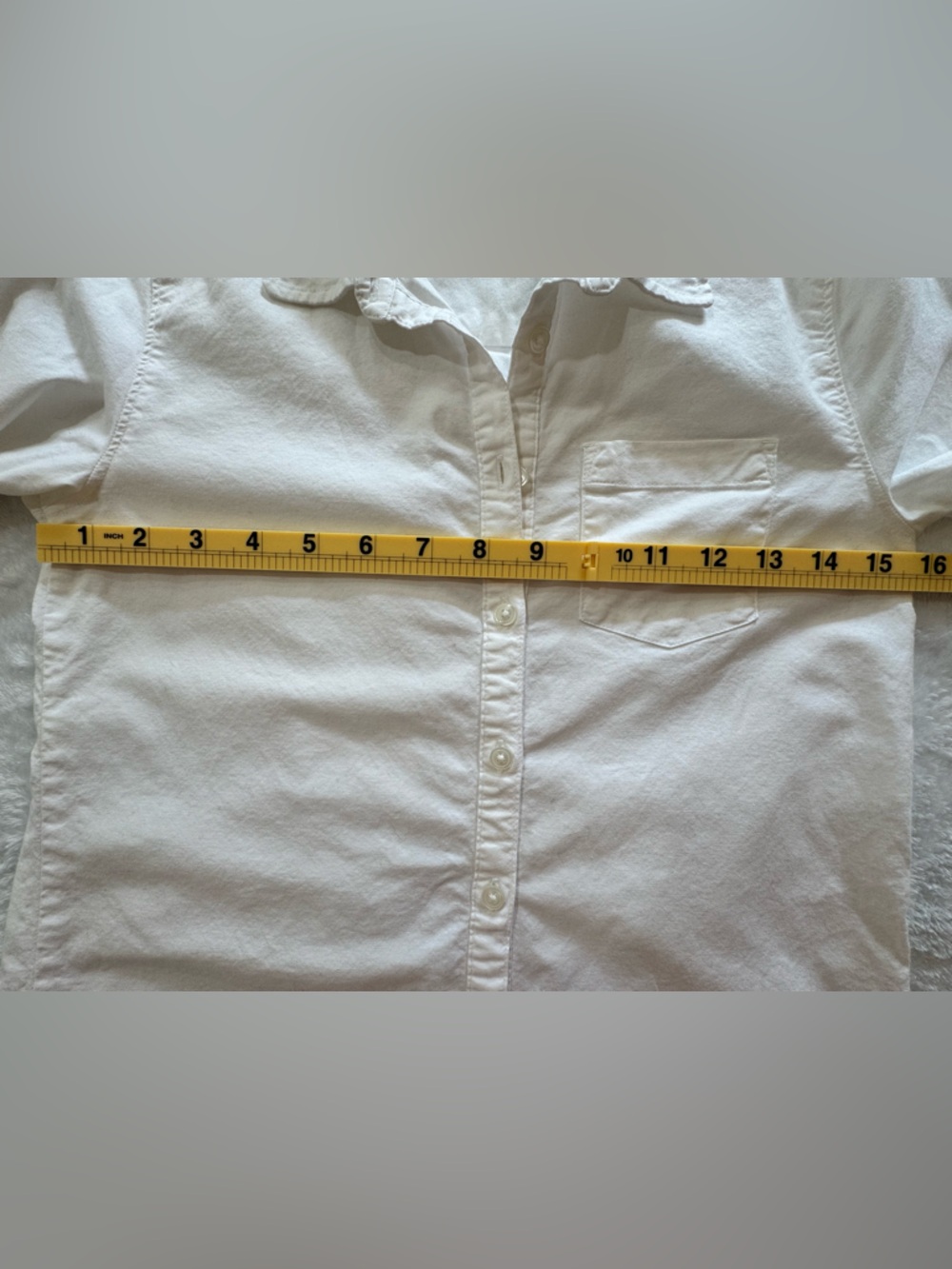 GAP Kids Girl White button down shirt blouse size XL size 12 - Picture 5 of 8